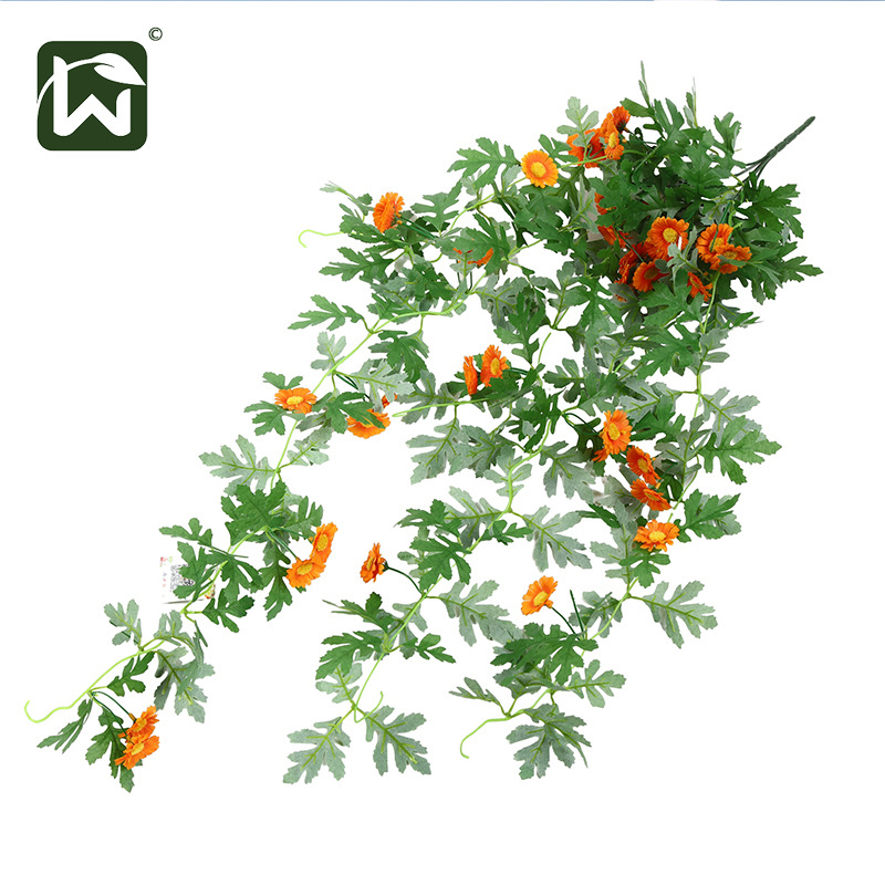 仿真植物花藤花挂花卉藤蔓壁挂吊顶装饰小雏菊园艺气氛仿真绿植