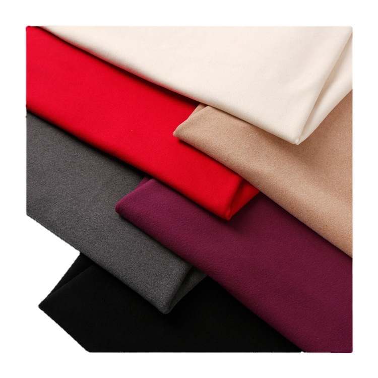 280g双面德绒面料弹力抓毛绒布秋冬保暖打底针织德绒布料批发产品图