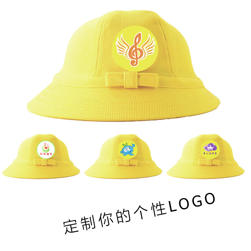 Japanese-style artistic Chibi Maruko-chan soft girl, soft and cute hat, bow, kindergarten sunshade, little yellow hat fisherman cosplay details Picture