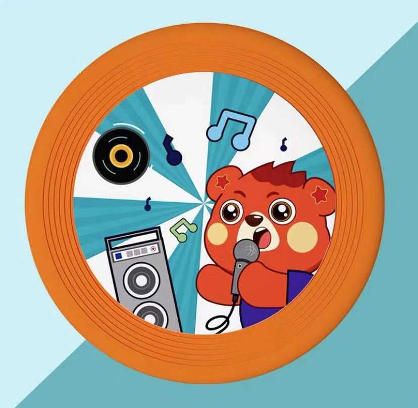 Children's cartoon soft frisbee PU flying saucer Item Picture