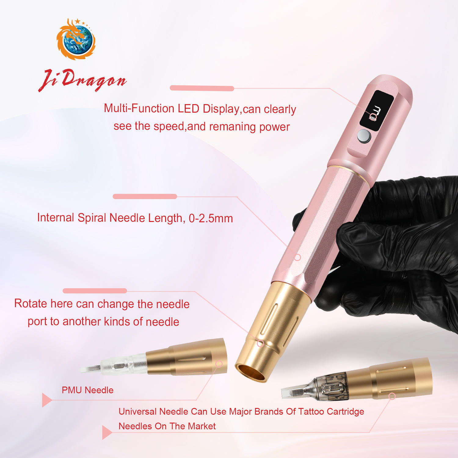 shanilak Tattoo all-in-one machine PMU tattoo and eyebrow tattooing battery wireless eyebrow tattooing machine replaceable head hollow cup motor log Application Scenario