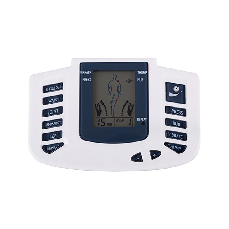 The JR309A Cross-border medium-frequency physiotherapy massage device is a multi-functional digital meridian electronic pulse acupuncture and kneading device for home use Item Picture