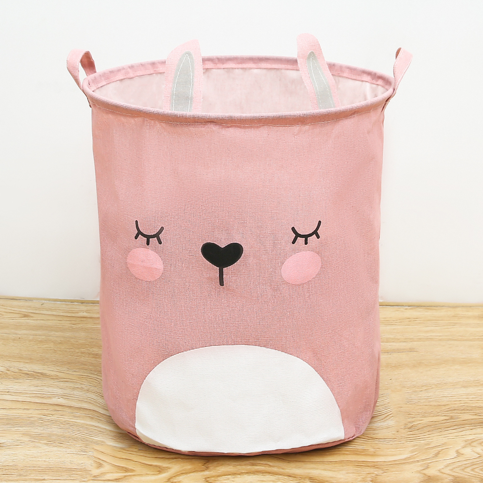 Fabric cartoon children's clothes storage bucket, foldable children's toy storage basket, dust-proof dirty clothes basket, creative living room details Picture