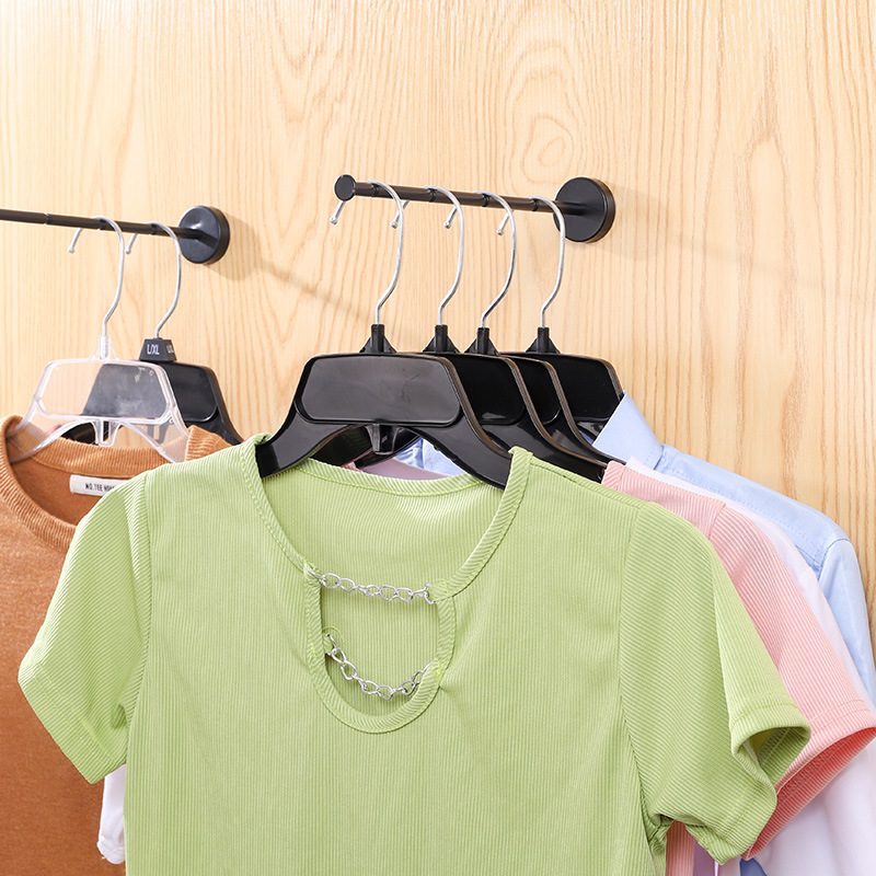 塑料衣架酒店挂钩VICS卖场时装上衣展示衣架防滑商用厂家直销批发详情图2