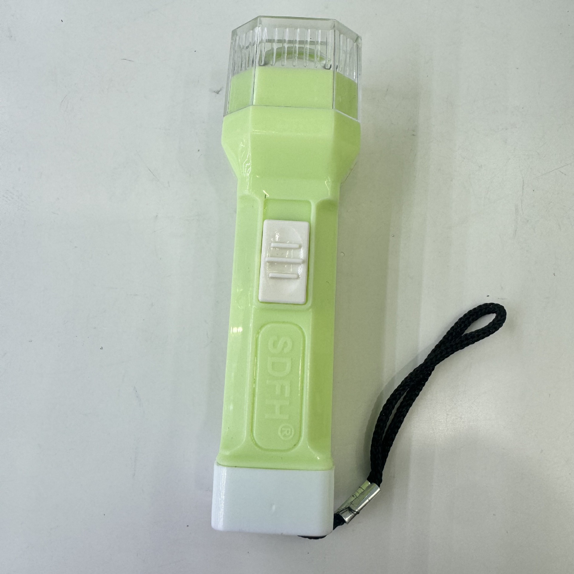 Wholesale of various styles of flashlights, colored plastic outdoor household hand-held white light illumination portable keychain flashlights details Picture