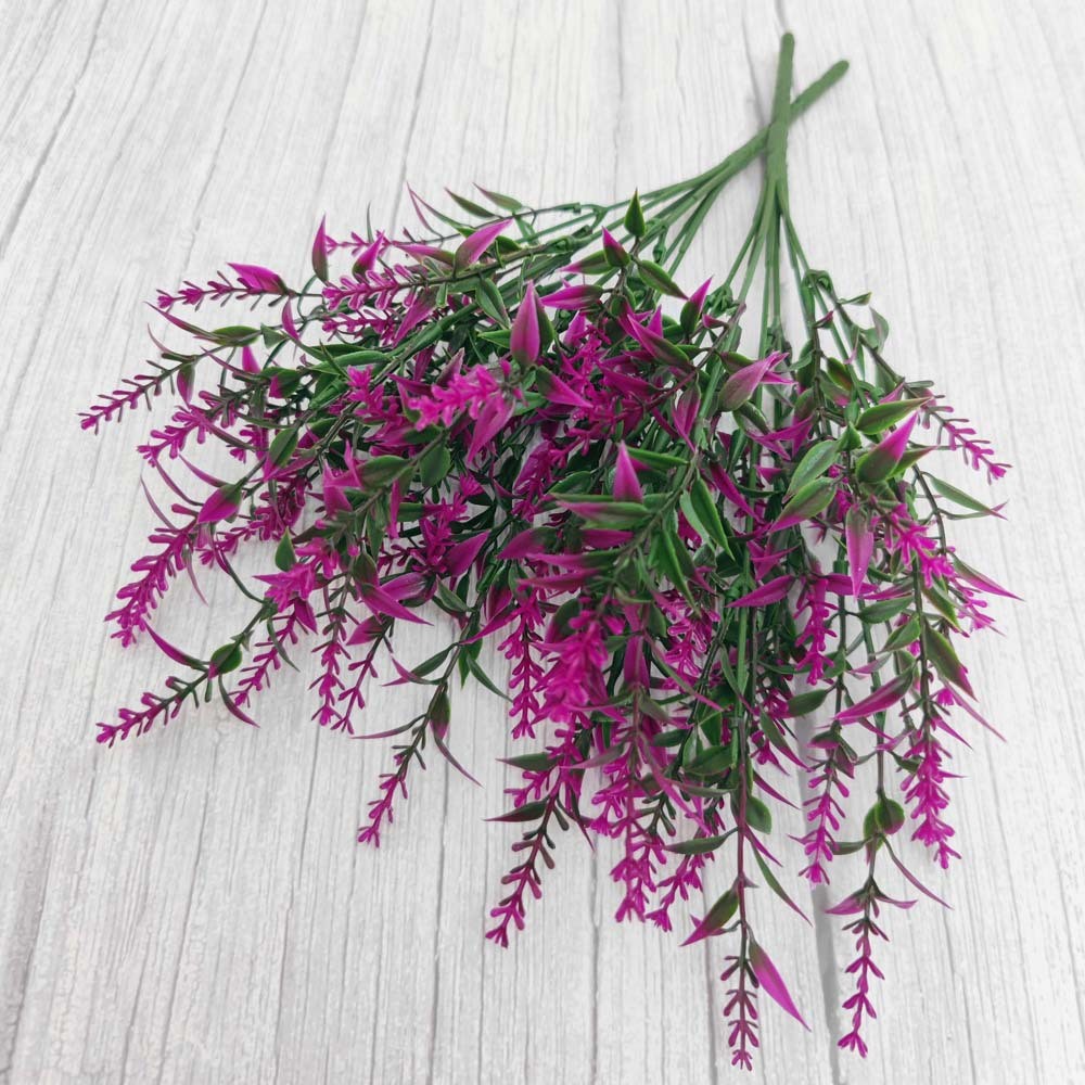 跨境热销仿真绿植薰衣草 抗紫外线户外庭院家居装饰摆件 假花批发详情图3