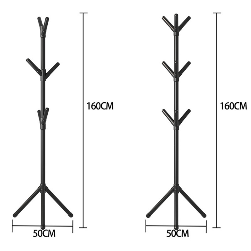 temu offers simple floor-standing tree-shaped coat racks for home use, bedroom standing clothes racks, and foyer hangers Item Picture