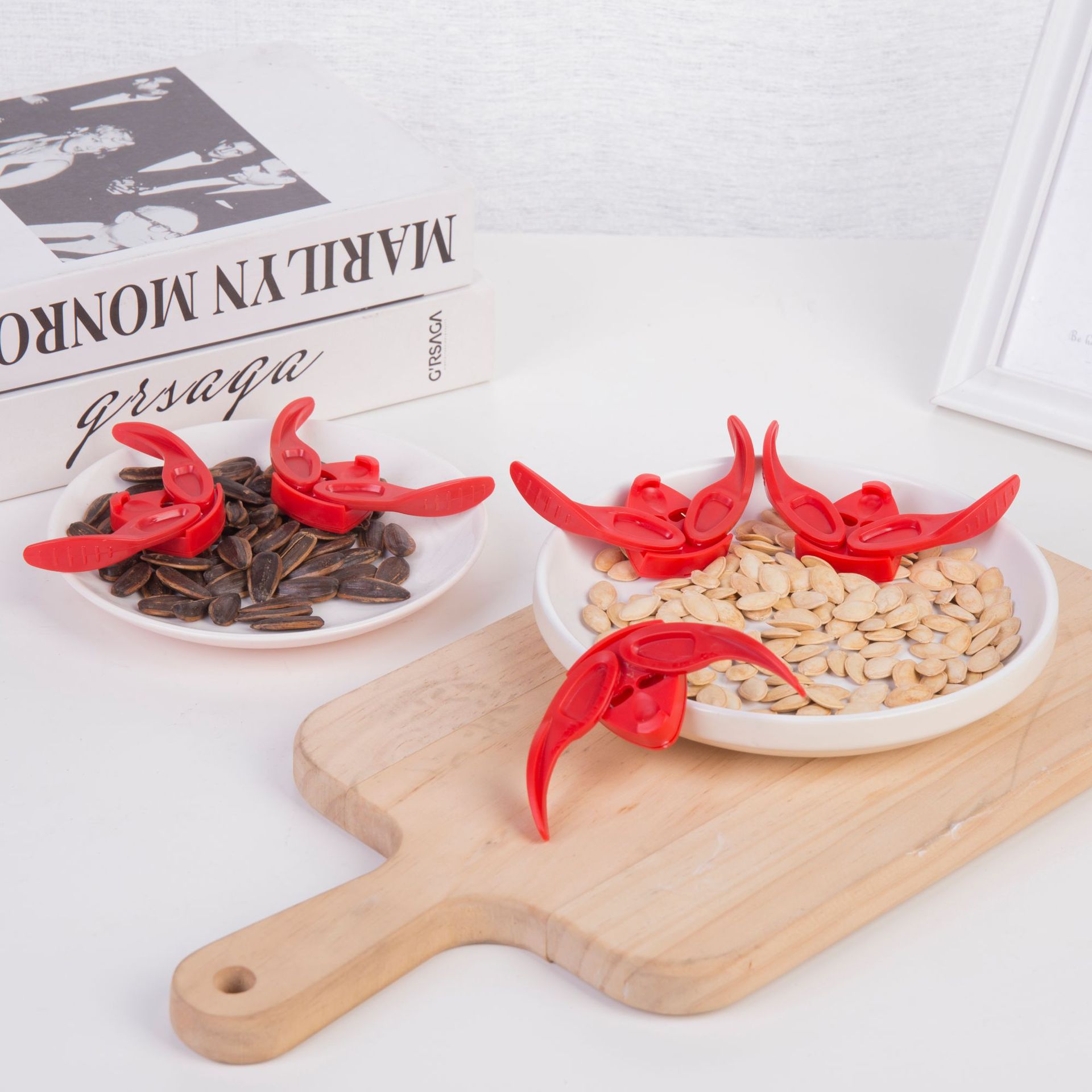 懒人嗑瓜子西瓜子开壳器瓜子钳剥壳器坚果夹瓜子夹便携剥壳神器                               细节图