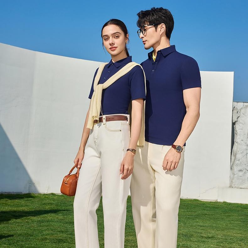 polo领连衣裙/上衣女短袖时尚.棉T产品图