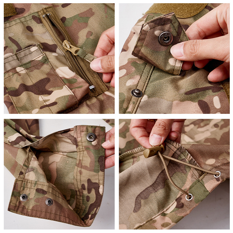 Cross-border camouflage uniform sets, military training uniforms, wholesale outdoor field tactical uniform sets from Shandong manufacturers Application Scenario