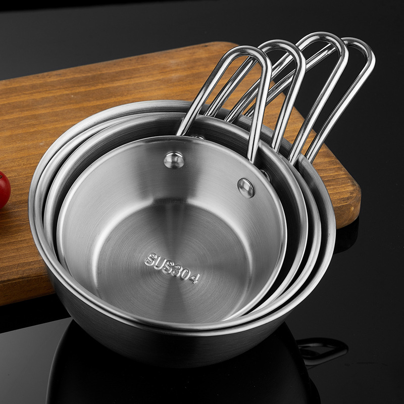 Hongjunda 304 stainless steel snow Bowl, Picnic Bowl, Hot pot seasoning Bowl, fruit salad Bowl, Outdoor camping Tableware details Picture