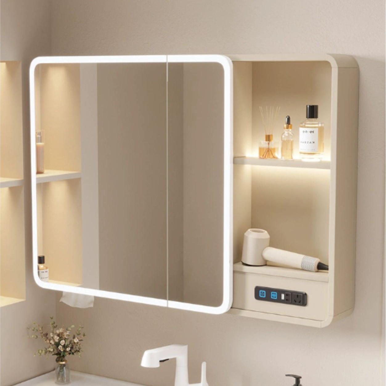 Frame profile decorative metal line frame material oil decorative frame aluminum material industrial aluminum profile intelligent makeup mirror Application Scenario