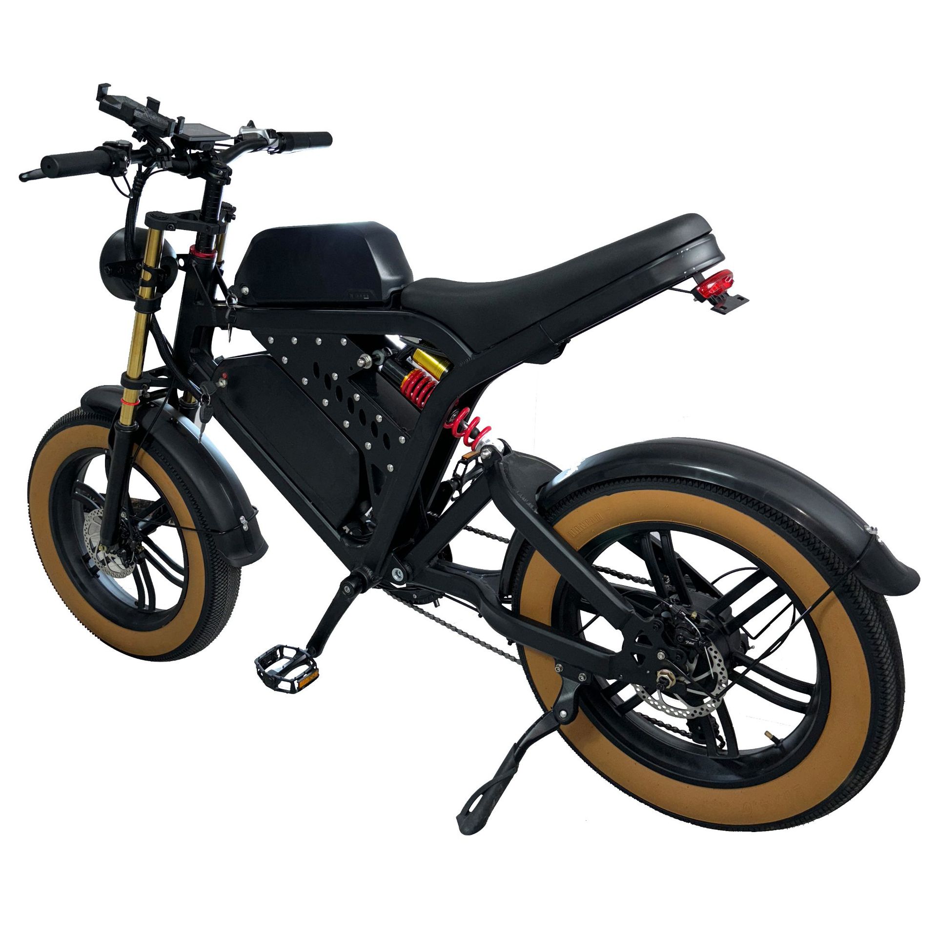 Electric-assisted snow tire bicycle, lithium battery aluminum alloy light fat tire assisted bike, mountain exit bike, large instrument panel Application Scenario