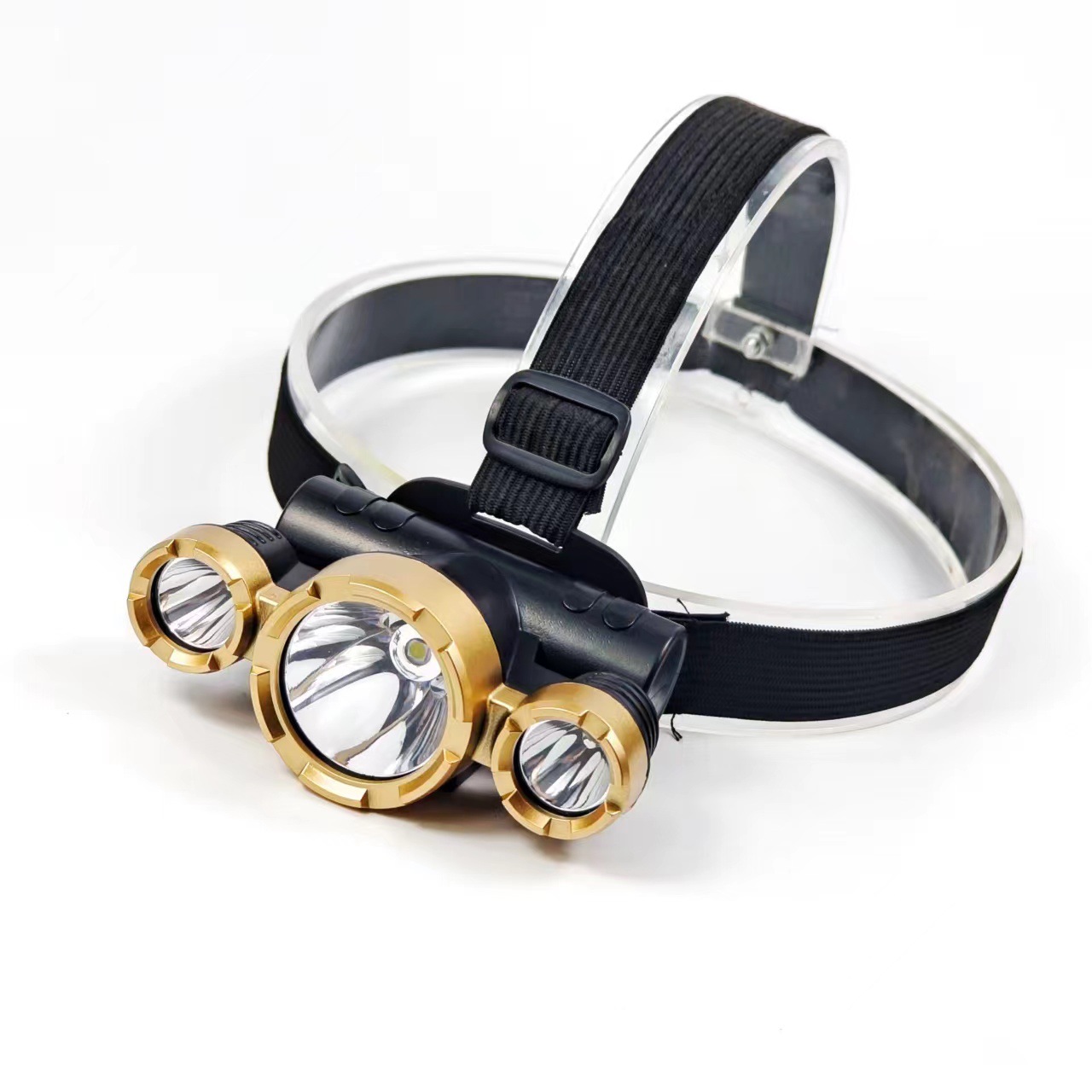 Cross-border high-intensity long-range 5LED headlamp, outdoor portable flashlight, night riding fishing lamp, mining lamp, USB charging Application Scenario