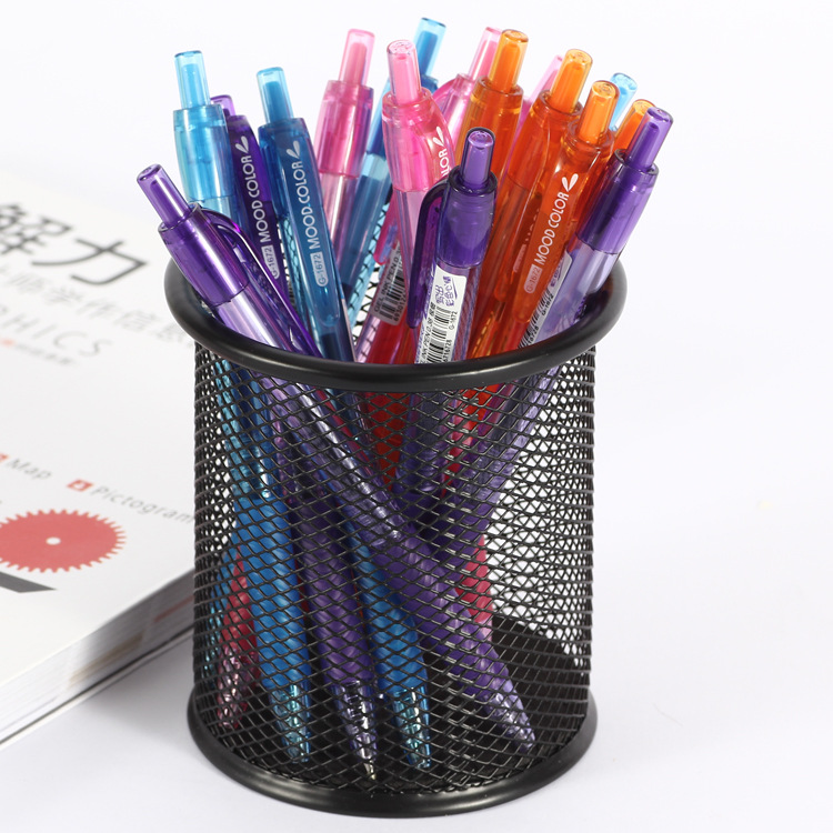 Press the 0.38mm 8-color fine gel pen wholesale 1672 multi-color gel pen writing tool Specification image