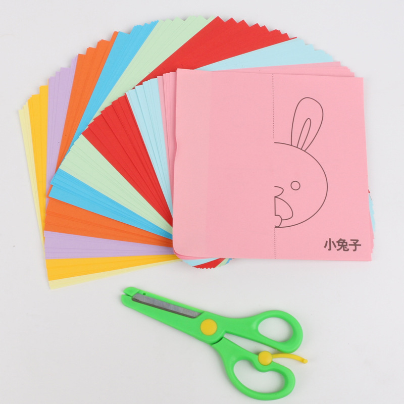 儿童剪纸礼盒装幼儿园礼物手工diy制作材料益智早教玩具创意剪纸细节图