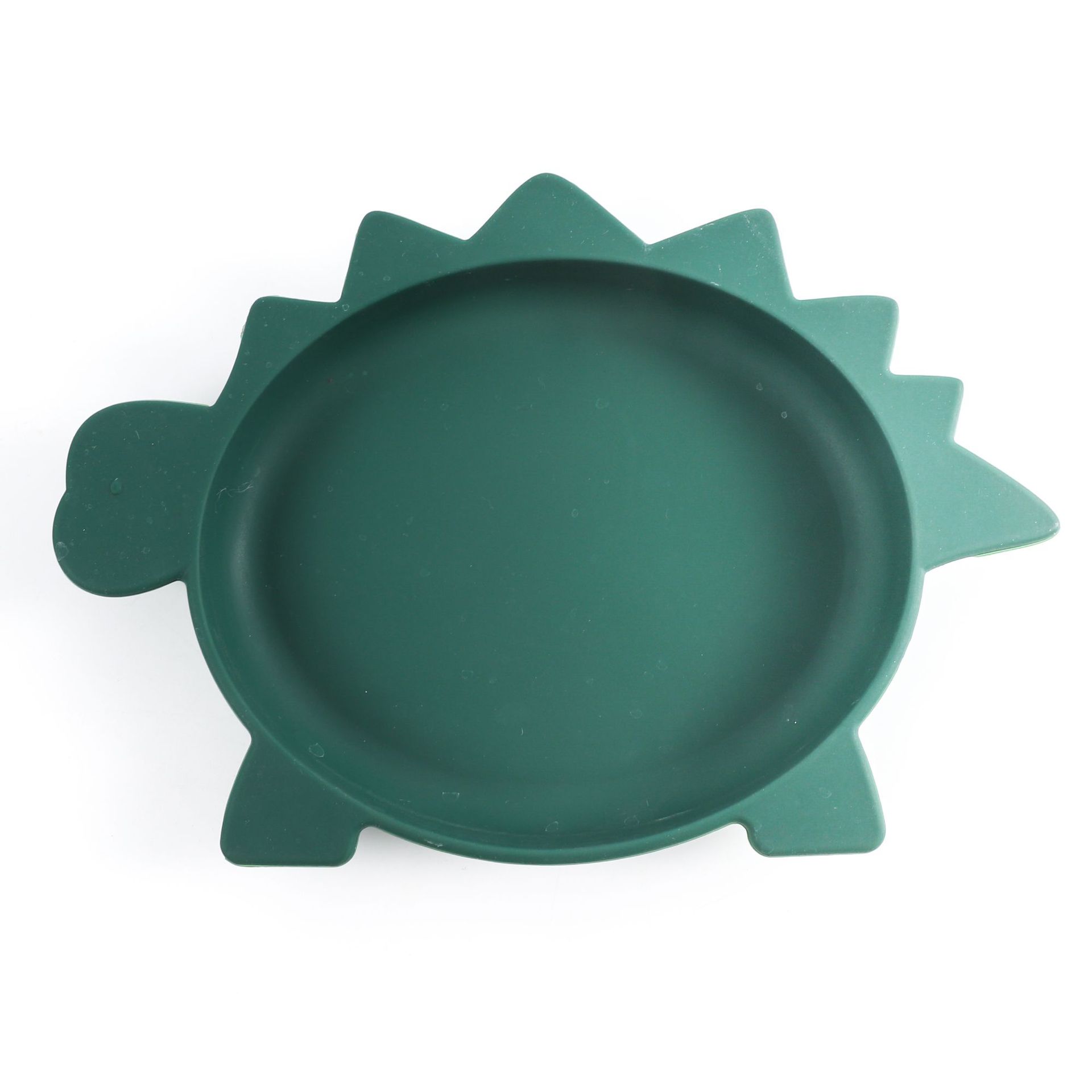 "Baby and Mother Products" Baby Feeding Silicone Tableware Set Dinosaur Bowl, Plate and Spoon Set Baby Complementary Food Specification drawing