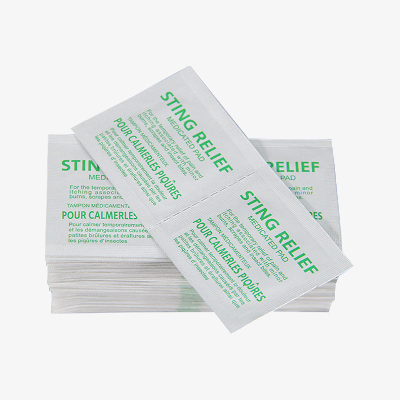 Cross-border export outdoor portable first aid kit care camping first aid STINGRELIEF cleaning wet wipes details Picture