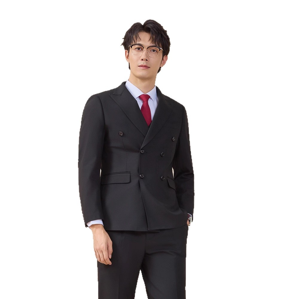 New double-breasted suit set for men autumn and winter Item Picture