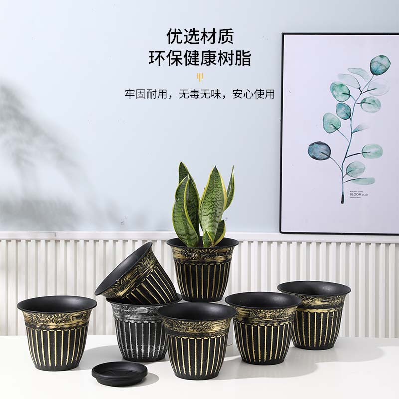 花盆/塑料花盆/水培花盆/陶瓷花盆/花盆内盒细节图
