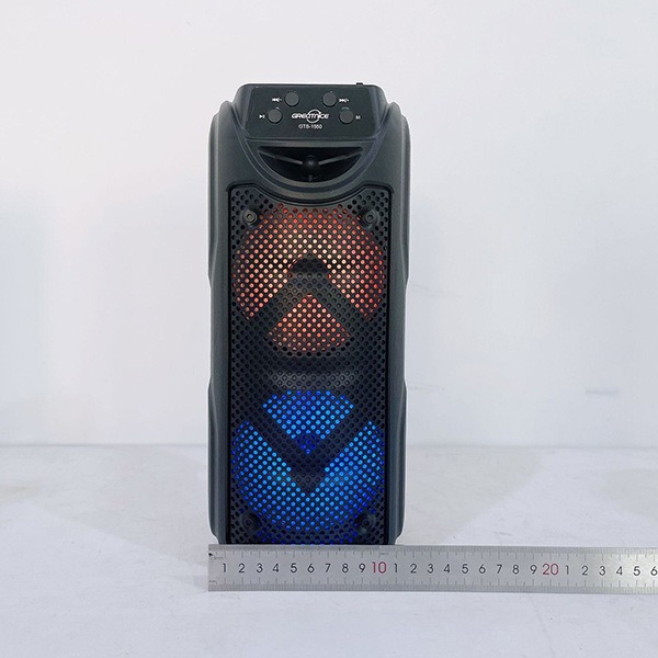 GTS-1550Temu Cross-border Special price outdoor portable Bluetooth speaker, wireless handheld color light high-volume speaker details Picture