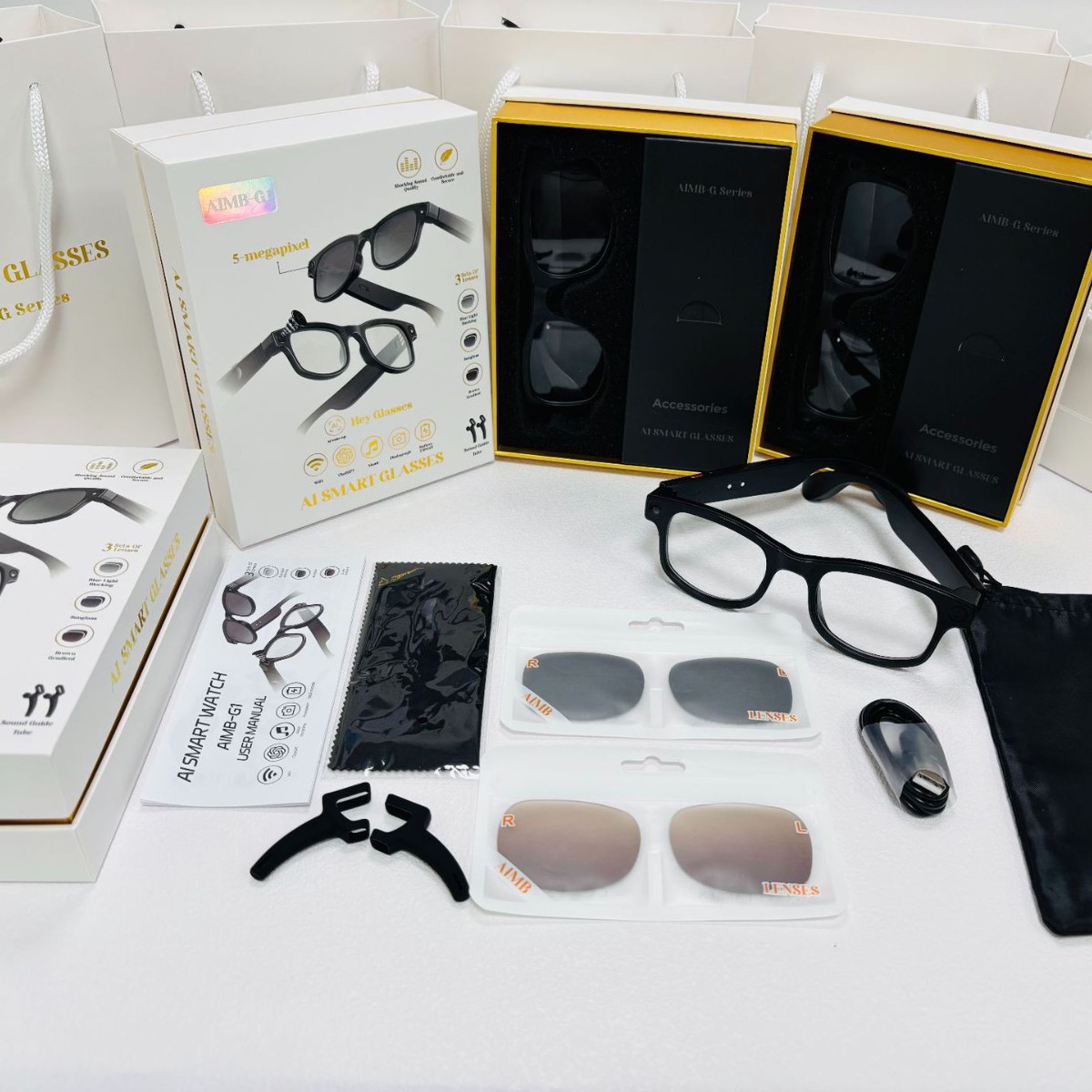 智能眼镜/ai眼镜/翻译眼镜/AI翻译眼镜/AI眼镜产品图