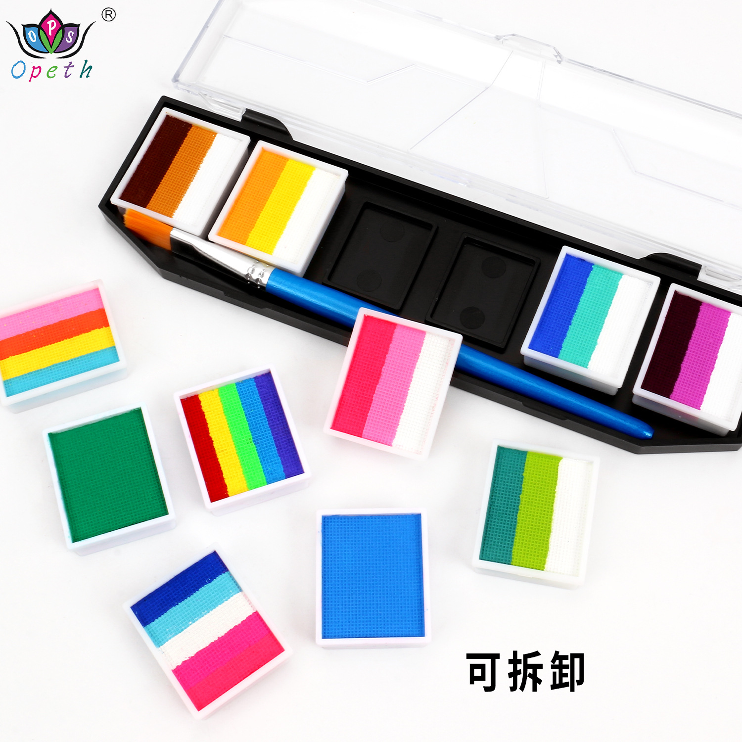 Cross-border water-soluble face multi-color face color set, body painting pigments, face color, children's face painting, opera color Application Scenario