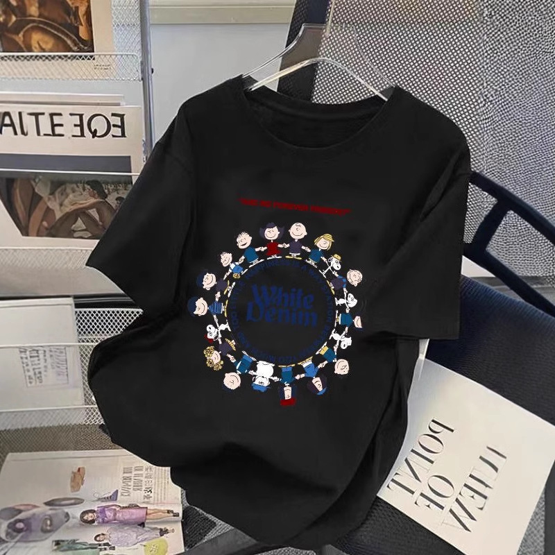 Verano nuevo hielo seda manga corta camiseta hombre 2025 port wind pareja cool top holgado transpirable cómodo corto T