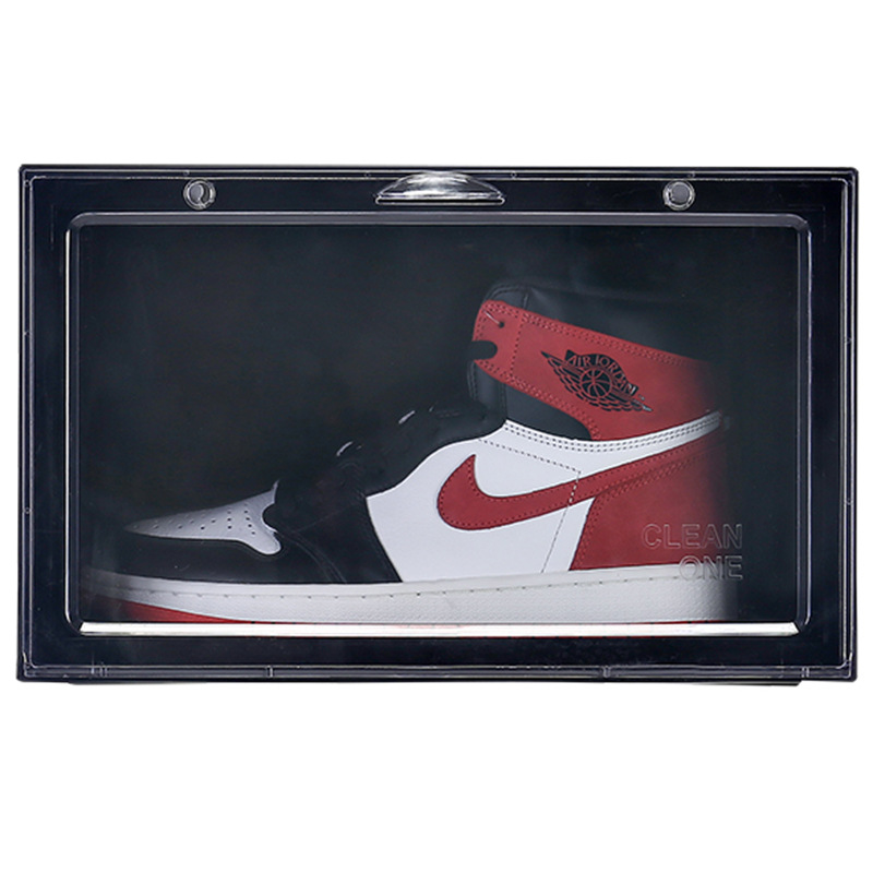 Acrylic basketball shoe box, transparent side-opening high-top large-sized storage box, storage rack, shoe rack, transparent storage box Application Scenario
