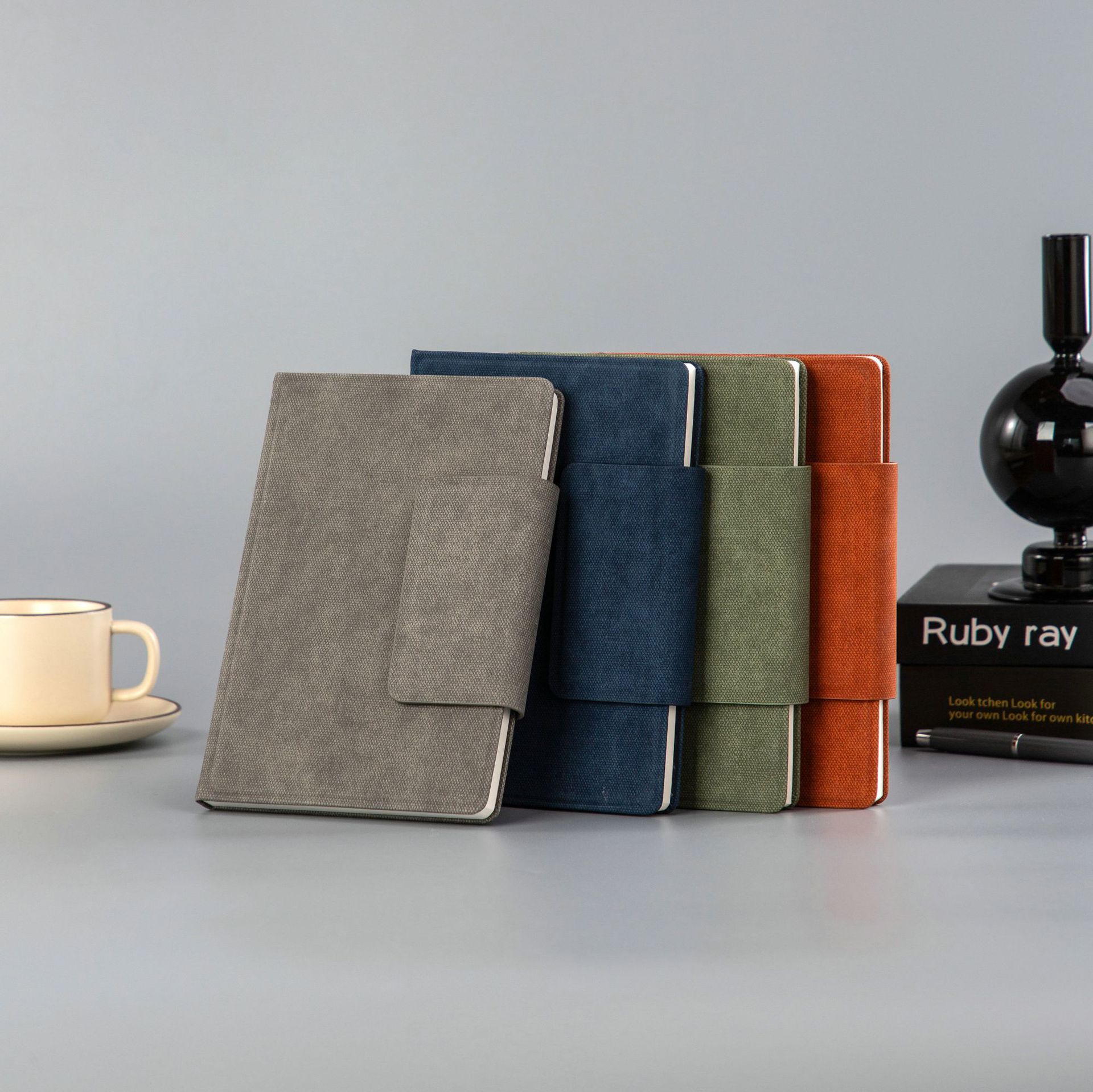 Magnetic clasp notebook a5 color business office notepad, student class record book, logo printable notebook