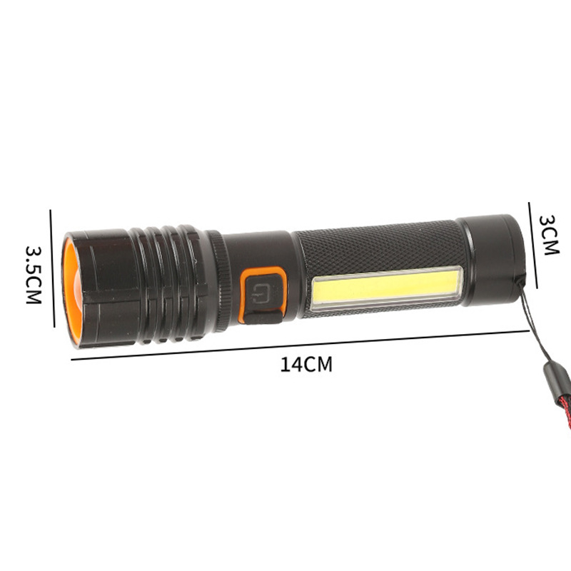 2025 New White Laser Mini High-Intensity TYPE-C rechargeable outdoor red light Warning flashlight in stock for wholesale details Picture
