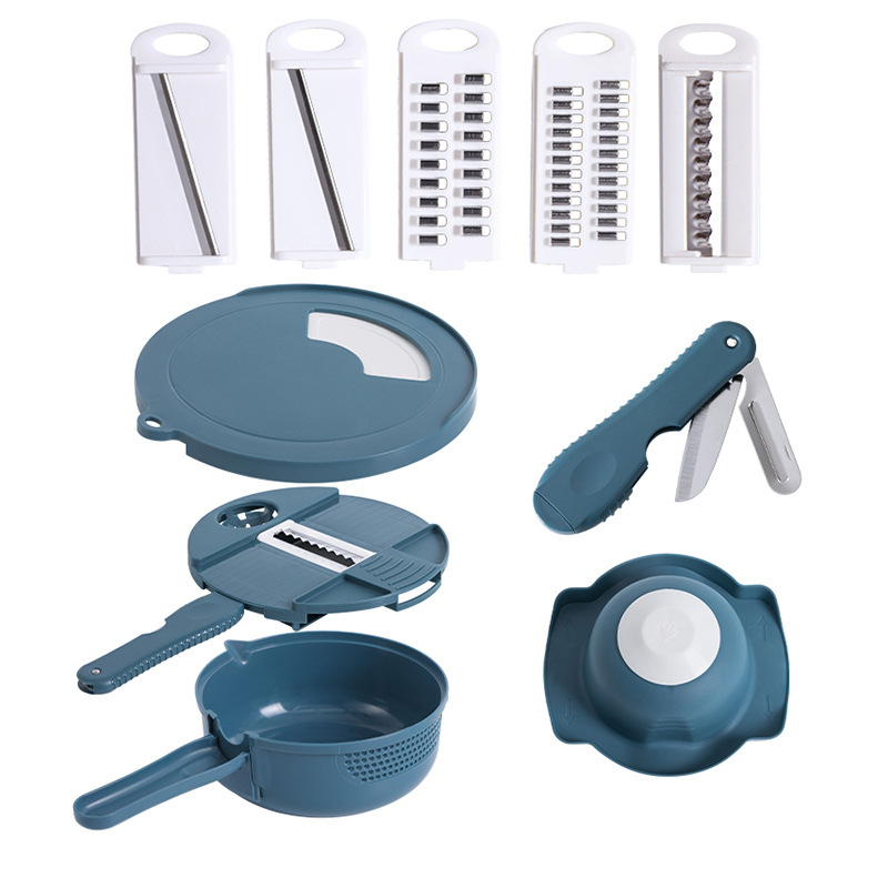 Kitchen vegetable cutter, multi-functional potato slicer, household radish shredder, slicing and shred magic tool Item Picture