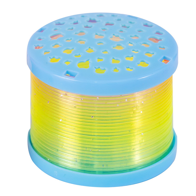 Luminous elastic rainbow circle, night market street stall, creative glittering toys, children's interactive kindergarten gifts for the start of the school year Item Picture
