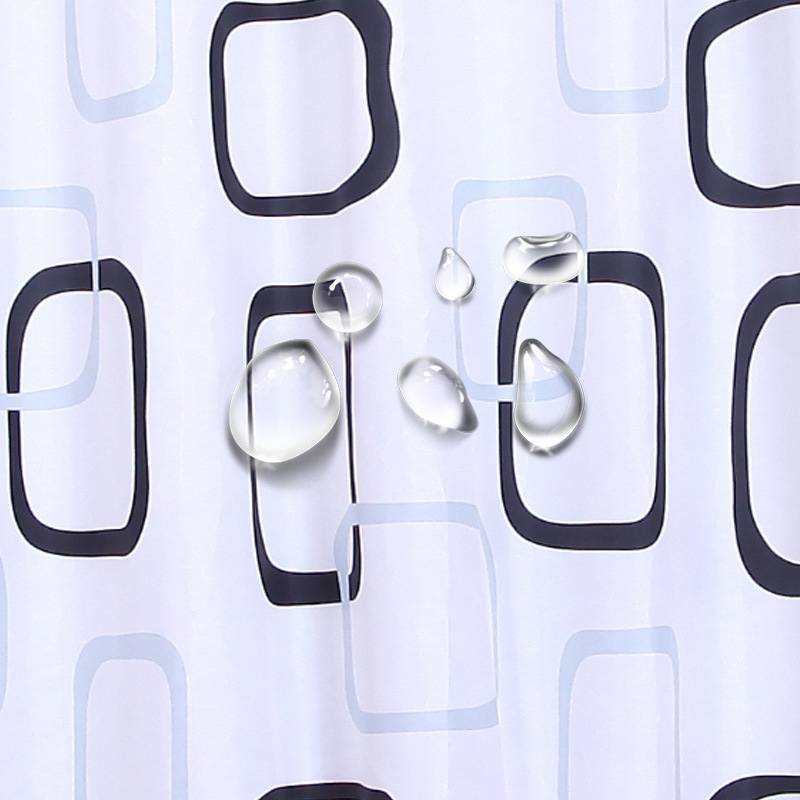 浴帘/浴帘隔断帘/气泡膜/洗手间防水布/跨境细节图