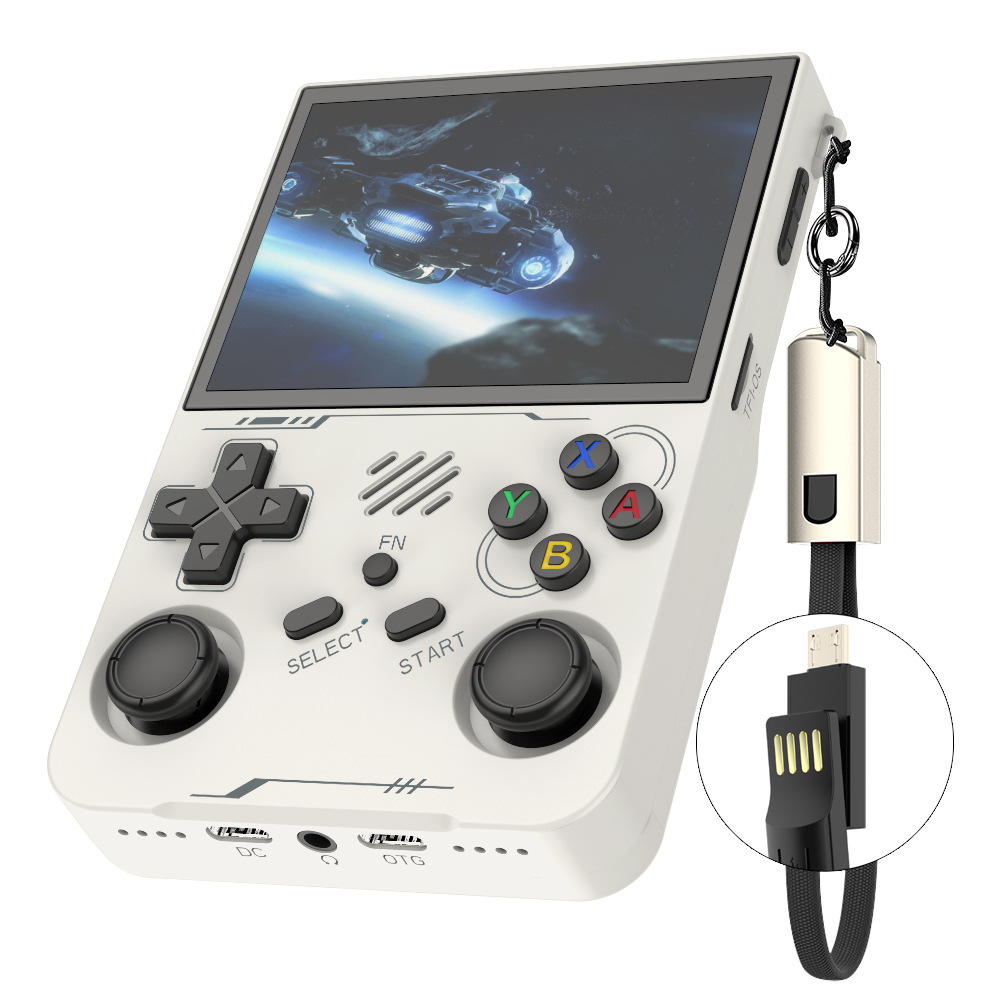 The cross-border handheld console R36XX is an open-source linux handheld game console that can be connected to online play, Wi-Fi, and supports two-player battles Item Picture