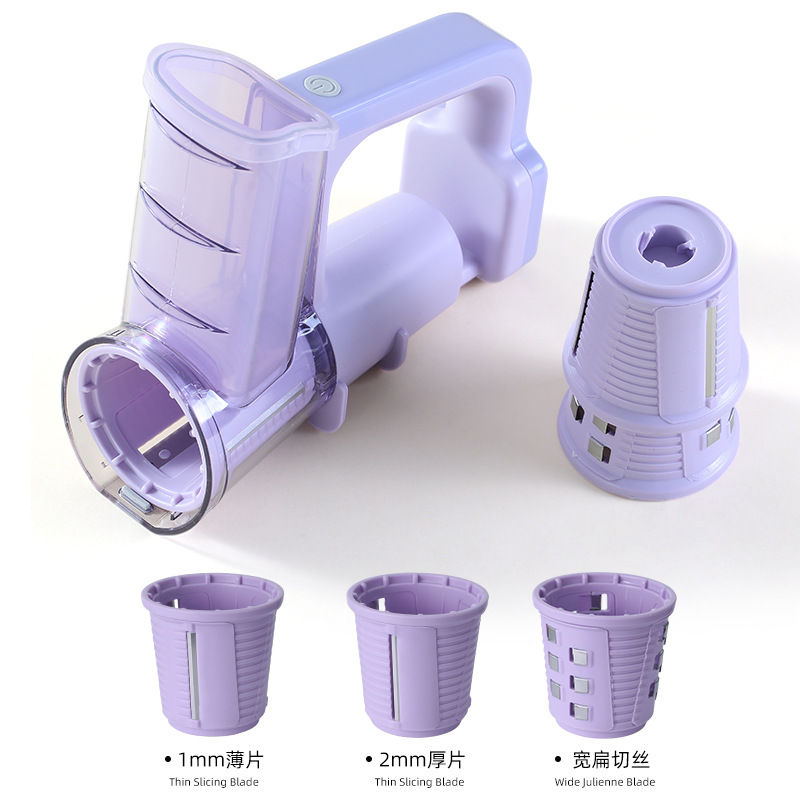 Cross-border electric Storm multi-functional vegetable cutter, household drum vegetable cutter, potato shreds, grater and cheese slicer, a magic tool Item Picture