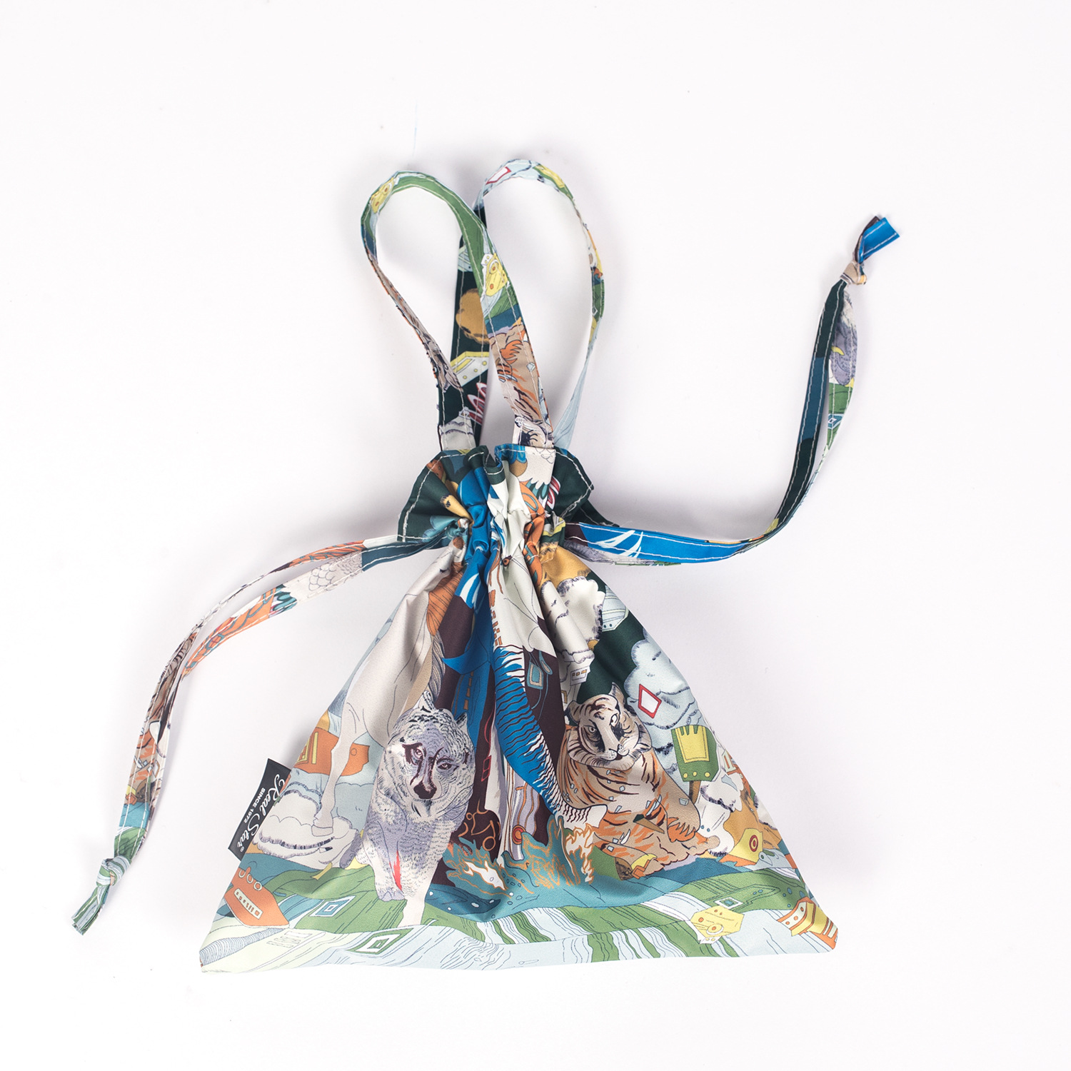 5053 New five-fold oil painting umbrella, full-color printed sun protection and shade umbrella, paired with silk scarf handbag and sun umbrella Item Picture