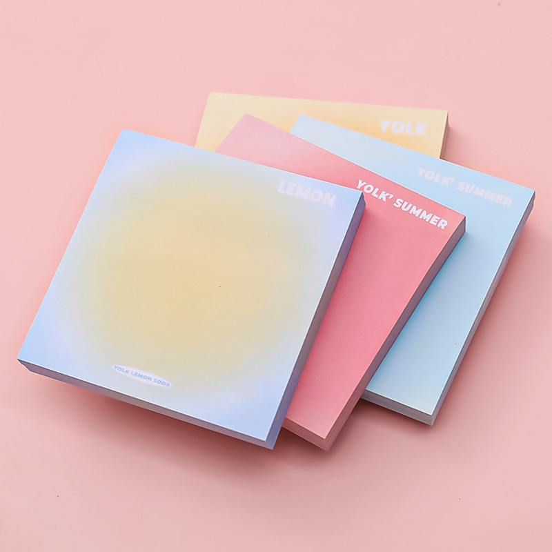 Gradient color sticky note paper, student n times blush, gradient planner sticky note book, student planner halo sticky note paper Specification image