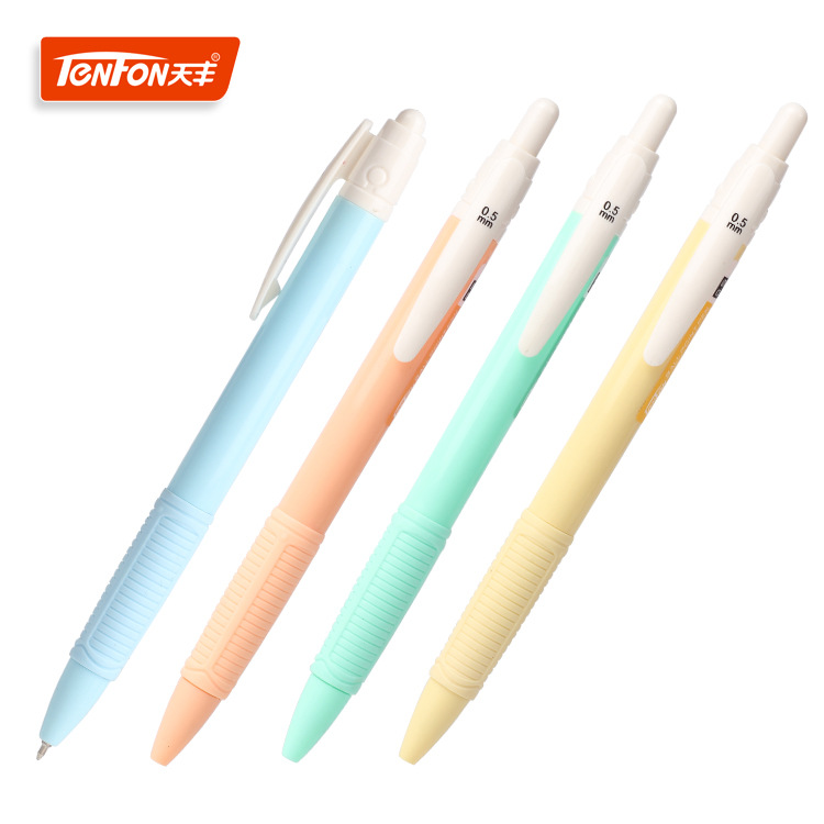 Tianfeng Factory's export ballpoint pen, plastic press ballpoint pen, advertising pen 5785 Jumping Ballpoint pen full figure