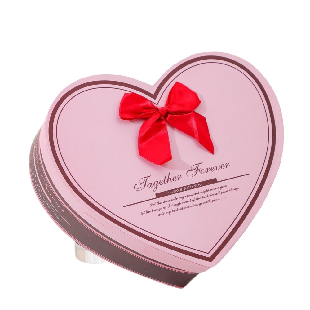 Heart-shaped Valentine's Day gift box, girlfriend's birthday gift box, packaging box, heart-shaped exquisite lipstick box set Item Picture