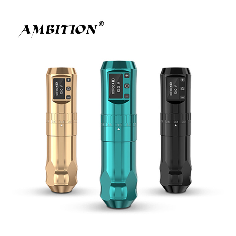 shanilak  霸王龙2023可调行程无线充电纹身笔便携带刺青纹绣工具