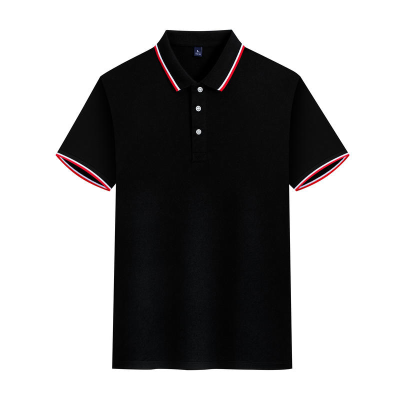 Pure cotton polo shirts with printed logos, collared short-sleeved shirts, custom-made work clothes, embroidered advertising cultural shirts, and corporate uniforms Item Picture