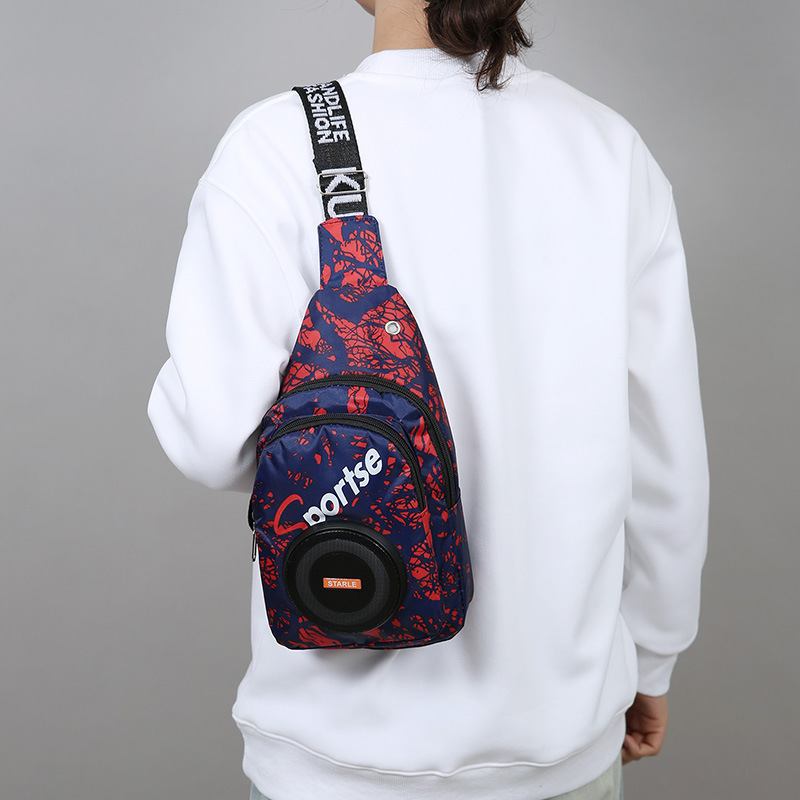 KE-003 ciclismo inalámbricos bluetooth speaker bag fuera del hogar bluetooth sound bag bolsa de pecho portátil de un hombro cross body bolso mini estéreo portátil Specification image