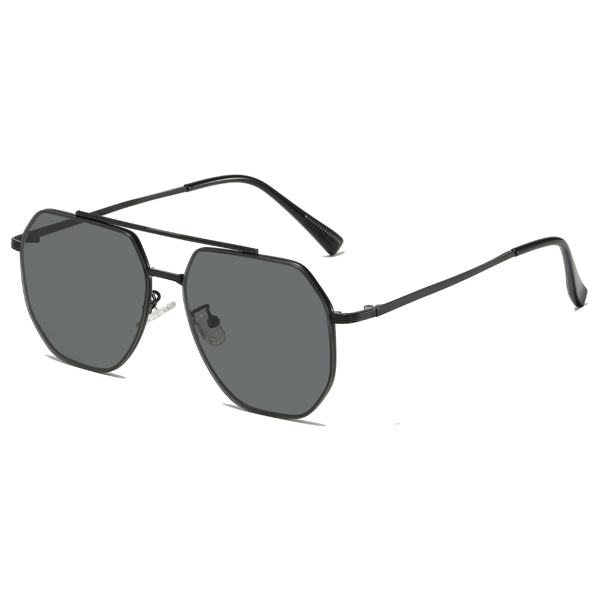 E-commerce bestsellers in stock: nylon polarized sunglasses with large metal frames and super elastic sunglasses details Picture