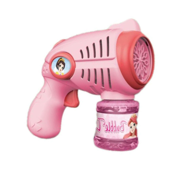 Clearance Space Blue Princess Red Bubble Machine, hand-held fully automatic bubble blowing gun, 10-hole electric children's toy Item Picture