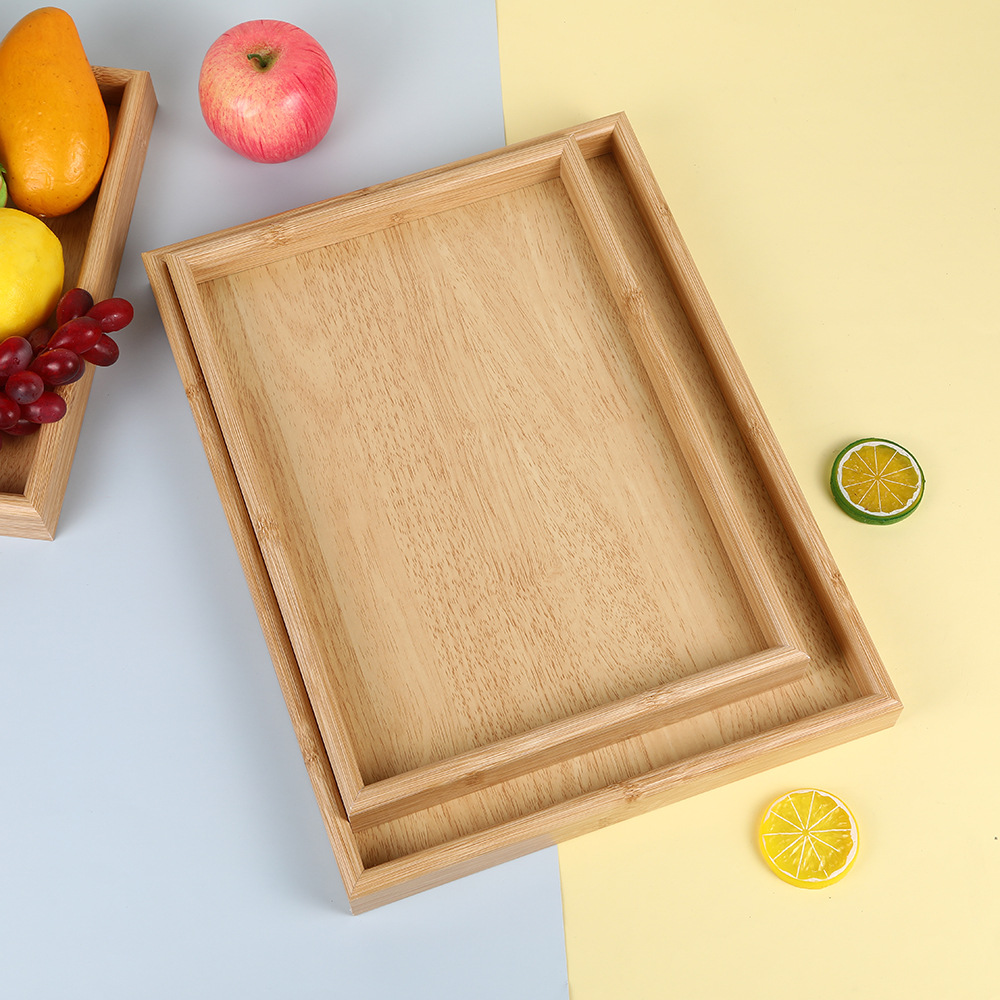 Home Japanese-style rectangular tray, hotel restaurant snack and fruit plate, outdoor camping tea set, barbecue storage plate Application Scenario