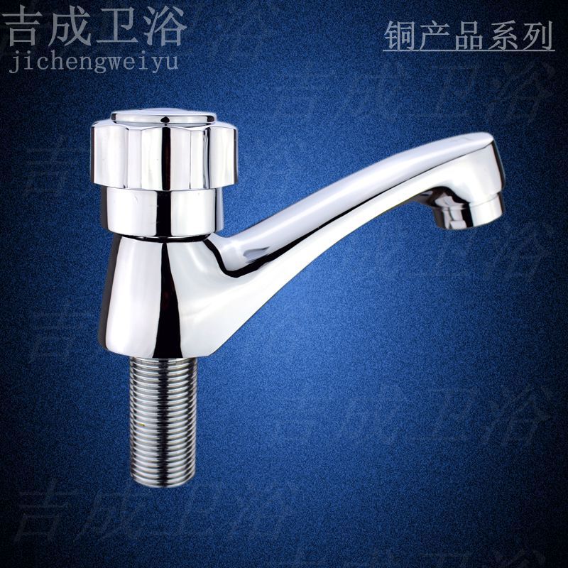 南安水暖厂家直销铜单冷洗脸盆水龙头单孔快开98面盆龙头细节图