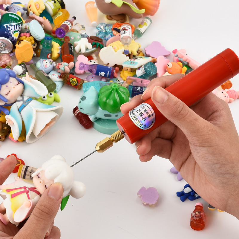 Wireless charging diy wonder, hand-applied glue mini electric drill, multi-functional grinding machine, household drilling machine details Picture