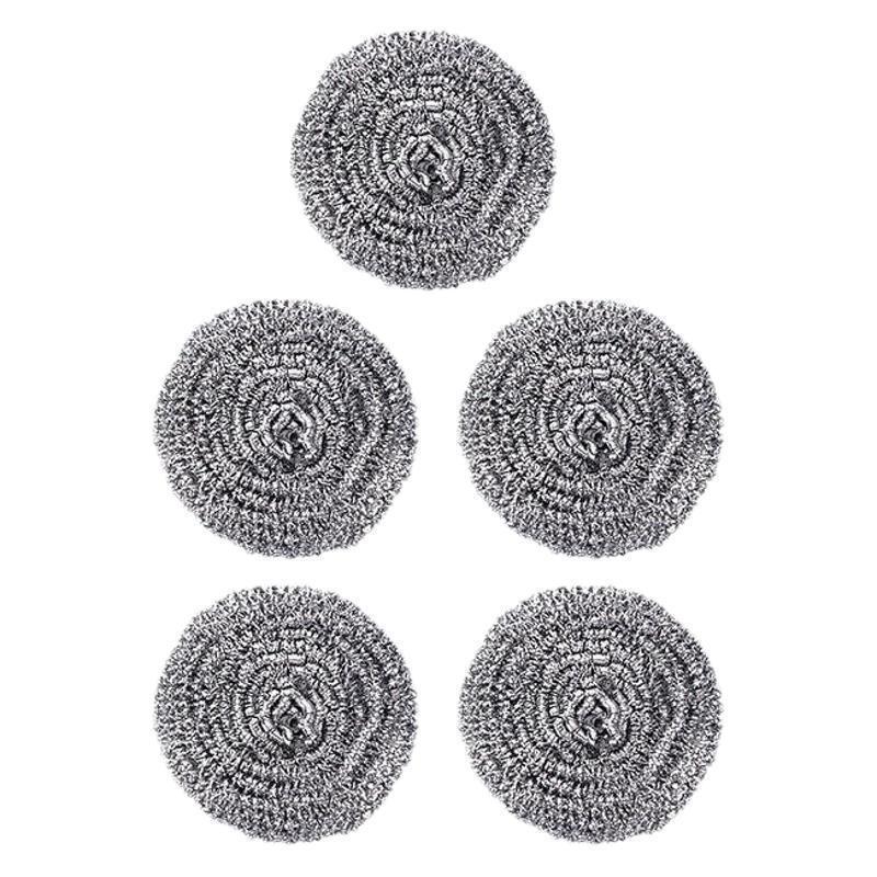 钢丝球清洁球/刷子/带绳清洁球/钢丝球/杯刷白底实物图