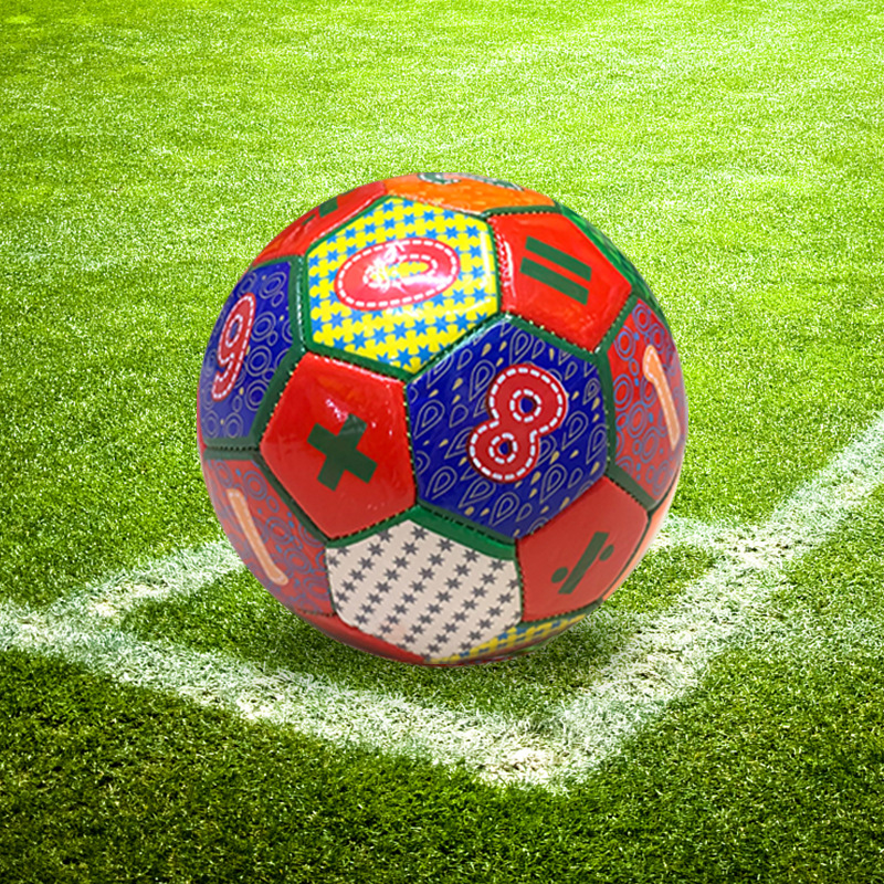 Digital symbol baby football, soft leather, kindergarten football, children's pvc, primary school student No. 2 training football, machine sewing Application Scenario